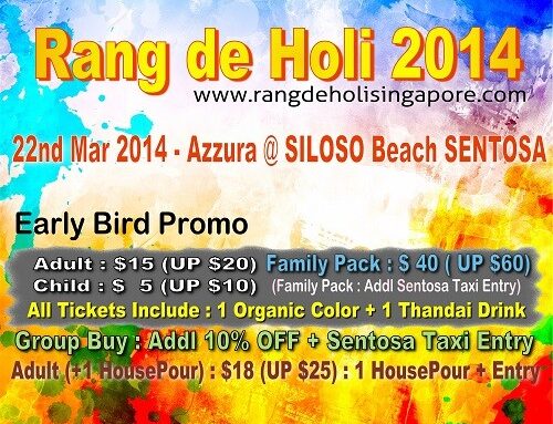 Rang De Holi Singapore 2014